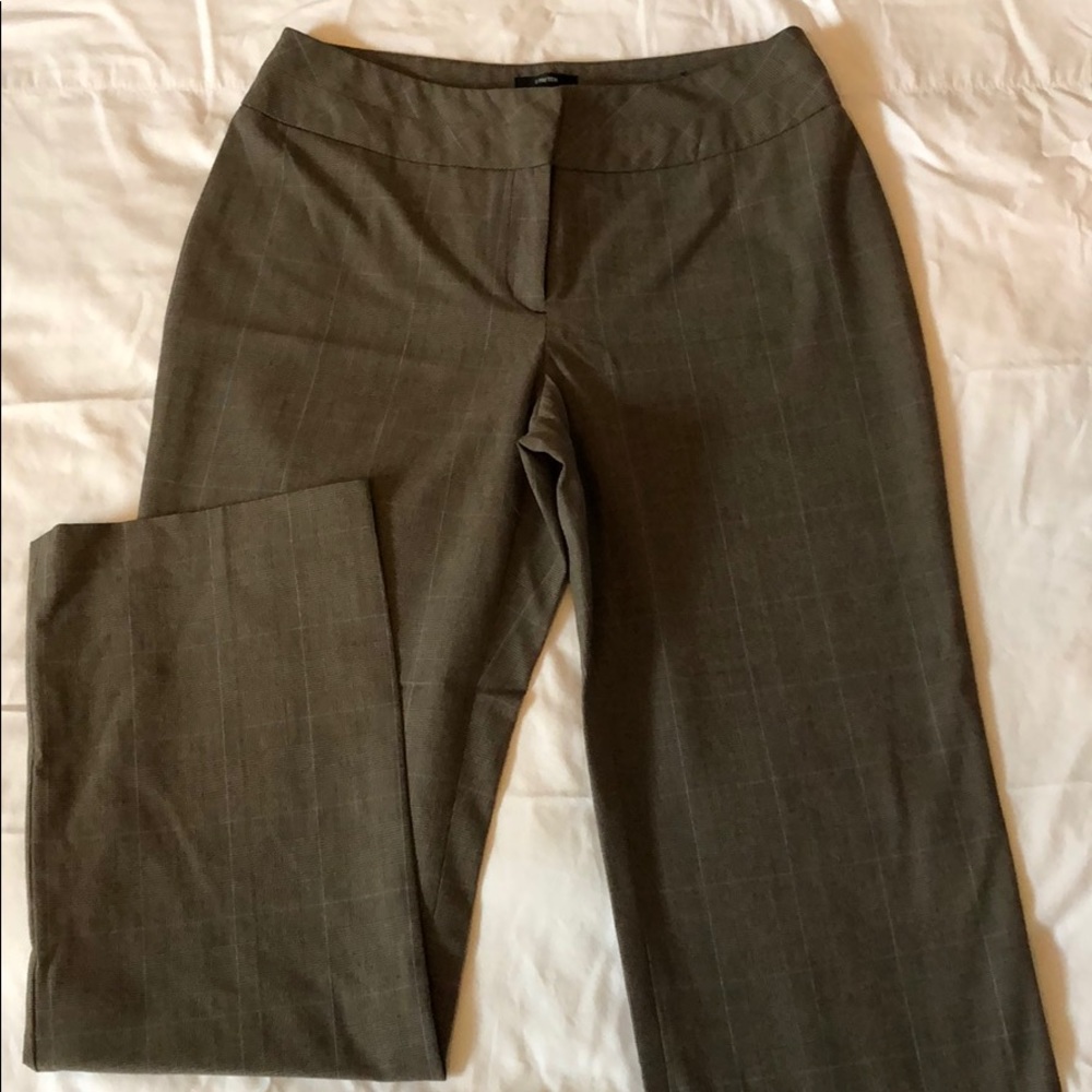Brown plaid trousers